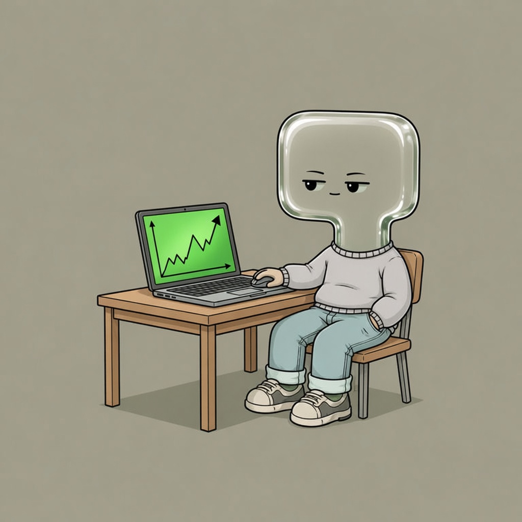PonsGuy at a laptop